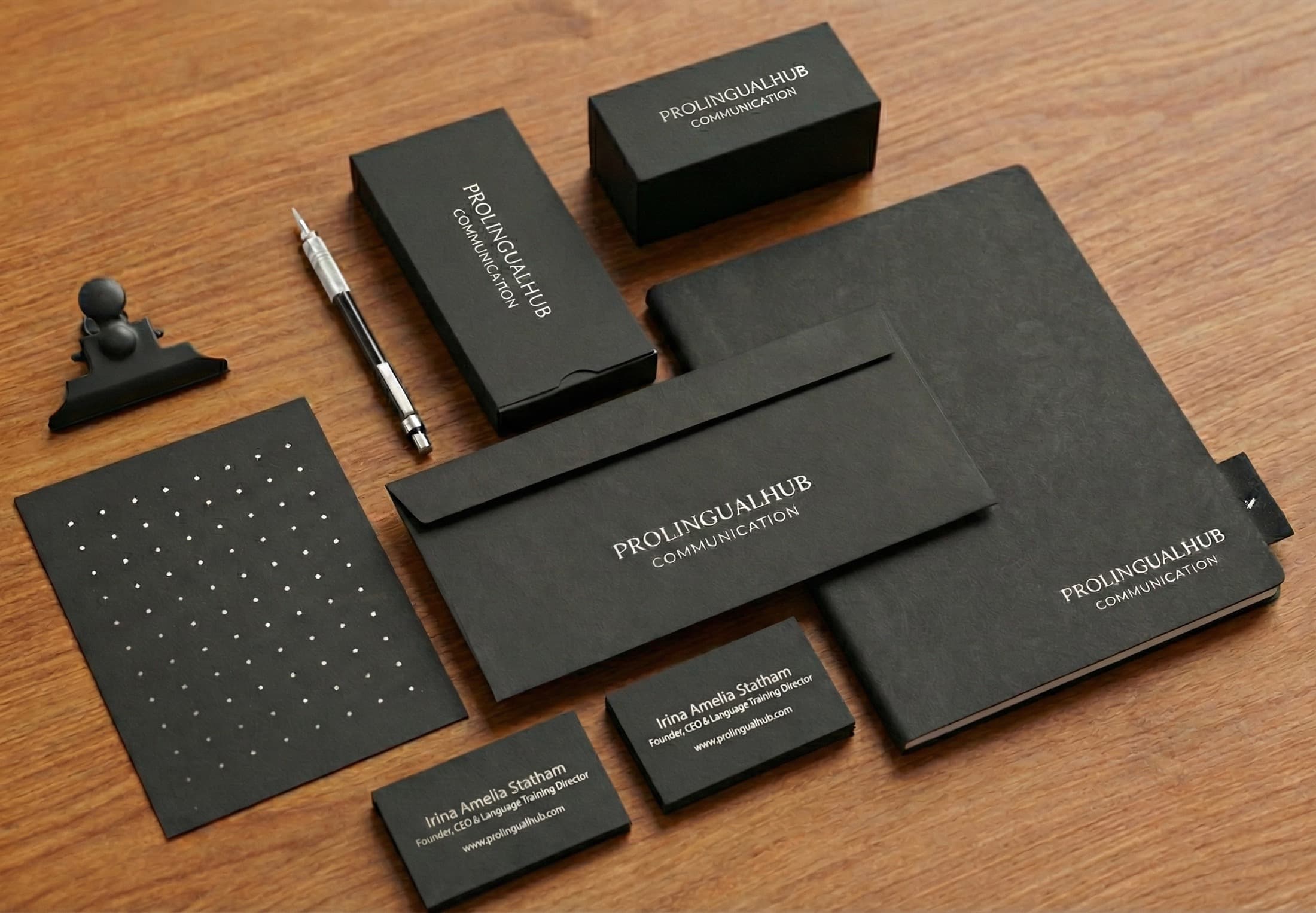 ProLingual Hub branded envelopes